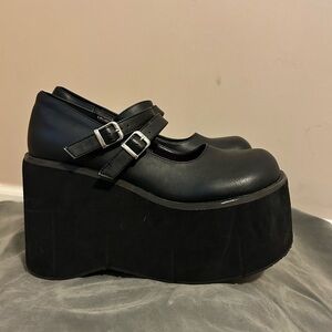 Black Kera 08 Demonia Mary Jane Shoes